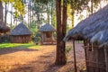 Traditional, tribal village of Kenyan people Royalty Free Stock Photo