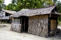 Traditional tropic house made of palm leaves Royalty Free Stock Photo