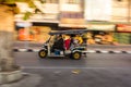 traditional tuk-tuk Thailand, in motion blur Royalty Free Stock Photo