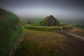 Traditional turf viking`s house. ÃÅ¾jÃÂ³ÃÂ°veldisbÃÂ¦rinn StÃÂ¶ng Royalty Free Stock Photo