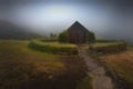 Traditional turf viking`s house. ÃÅ¾jÃÂ³ÃÂ°veldisbÃÂ¦rinn StÃÂ¶ng Royalty Free Stock Photo