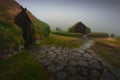 Traditional turf viking`s house. ÃÅ¾jÃÂ³ÃÂ°veldisbÃÂ¦rinn StÃÂ¶ng Royalty Free Stock Photo