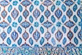 Traditional Turkish Blue Tile Royalty Free Stock Photo