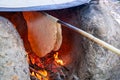 Traditional turkish  bread. Also known as `yufka ekmek` Royalty Free Stock Photo