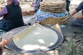 Traditional turkish bread. Also known as `yufka ekmek` Royalty Free Stock Photo