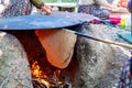 Traditional turkish bread. Also known as `yufka ekmek` Royalty Free Stock Photo