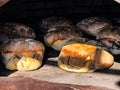 Traditional Turkish bread straight from the farm oven Royalty Free Stock Photo