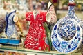 Traditional Turkish ceramics on the Grand Bazaar
