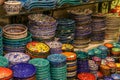 Traditional Turkish ceramics and plates for gift Royalty Free Stock Photo