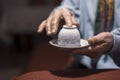 Traditional Turkish coffee fortune telling