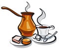 Traditional turkish coffee