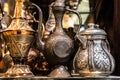 Traditional Turkish copper ewer Souvenirs in Istanbul