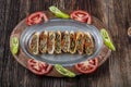 Traditional Turkish Cuisine Beyti Kebab Royalty Free Stock Photo