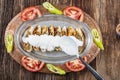 Traditional Turkish Cuisine Beyti Kebab Royalty Free Stock Photo