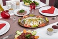Traditional Turkish Cuisine Beyti Kebab Royalty Free Stock Photo