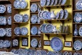 Traditional Turkish decorative ceramics for interior Royalty Free Stock Photo