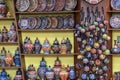 Traditional Turkish decorative ceramics for interior Royalty Free Stock Photo