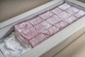 Traditional Turkish delight in box Royalty Free Stock Photo