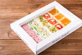 Traditional Turkish Delight in a box Royalty Free Stock Photo