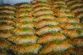 Traditional Turkish Delight Pistachio SÃ¶biyet Baklava, Turkey Royalty Free Stock Photo