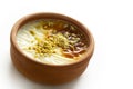 Turkish Dessert Sutlac. Rice Pudding Royalty Free Stock Photo