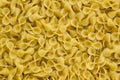 Traditional Turkish Dry Bow Tie Pasta,Macaroni Background,top view. Royalty Free Stock Photo