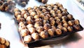 Traditional Turkish food, Roasted Chestnuts (kestane) in Taksim, Istanbul, TURKEY