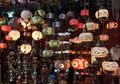 Traditional Turkish glass lamps