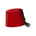 Traditional turkish hat fez or tarboosh