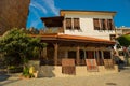 Traditional Turkish house with carpets. Alanya, Antalya district, Turkey, Asia