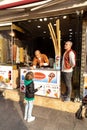 Traditional turkish ice cream seller in Istanbul Royalty Free Stock Photo