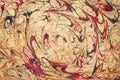 Traditional Turkish marbled paper artwork Royalty Free Stock Photo