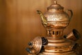 Traditional Turkish Old Style Copper Tea Kettle Royalty Free Stock Photo