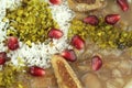 Traditional Turkish sweet Ashura ( Noah's pudding ) Royalty Free Stock Photo