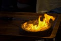 Traditional Turkish Testi Kebab - Tandir - Pottery Kebab cooked in clay pt over fire in Istanbul