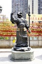 Traditional twelve chinese zodiac angel statue at Wong Tai Sin Temple at Kowloon in Hong Kong, China