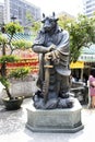 Traditional twelve chinese zodiac angel statue at Wong Tai Sin Temple at Kowloon in Hong Kong, China