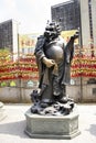 Traditional twelve chinese zodiac angel statue at Wong Tai Sin Temple at Kowloon in Hong Kong, China
