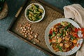 traditional twice cooked pork(huiguorou),Twice cooked pork slices,Sichuan style Chinese dish