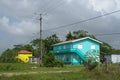 Traditional typical carribean house in Belize Royalty Free Stock Photo