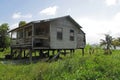 Traditional typical carribean house in Belize Royalty Free Stock Photo