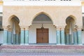 Traditional and typical moroccan architectural details. Mosque in Kenitra, Morocco, Africa