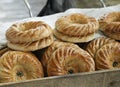 Traditional uzbek bread