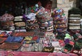 The traditional Uzbek cap, named tubeteika, on a market