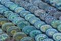 Traditional Uzbek ceramic plates