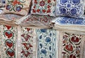 Traditional uzbek suzani embroidery fabrics at oriental bazaar