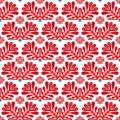 Traditional vector ornament in Scandinavian style. Stylized flowers and plants. Royalty Free Stock Photo