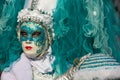 Traditional venetian carnival costume mask Royalty Free Stock Photo