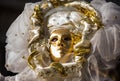 Traditional venetian carnival costume mask Royalty Free Stock Photo