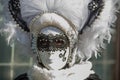 Traditional venetian carnival costume mask Royalty Free Stock Photo